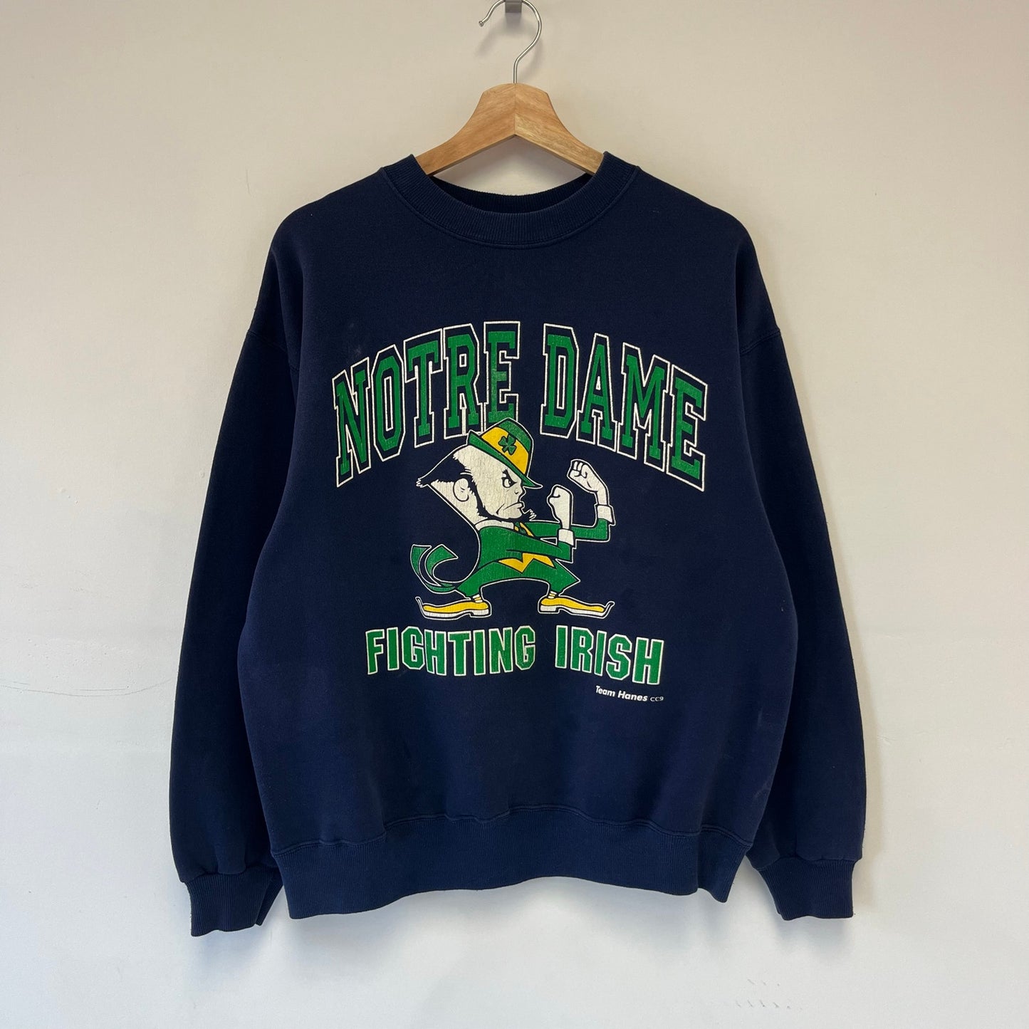 Vintage 90s Notre Dame Crewneck L