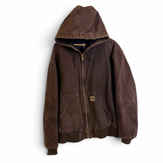 Carhartt Brown Hooded Active Jacket XL