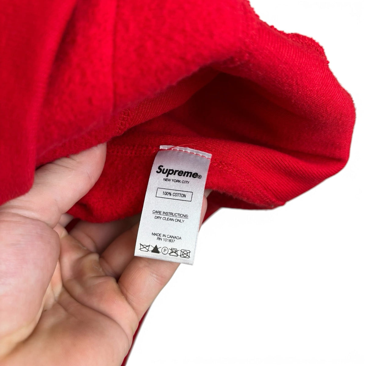 New Patent/Chenille Arc Logo Hooded Sweatshirt Red FW17 M (Copy)