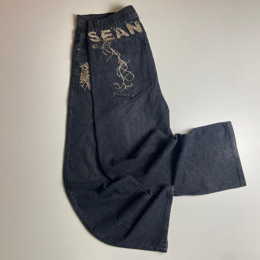 Sean John Y2K embroidery baggy jeans