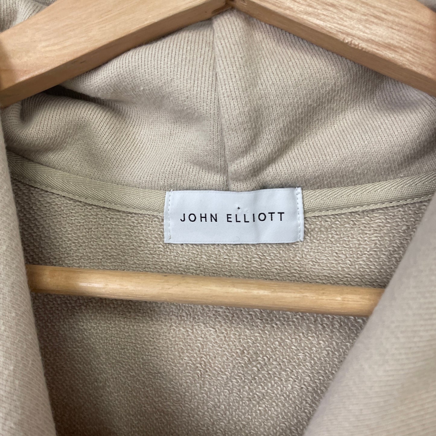 John elliot blank beige hoodie L