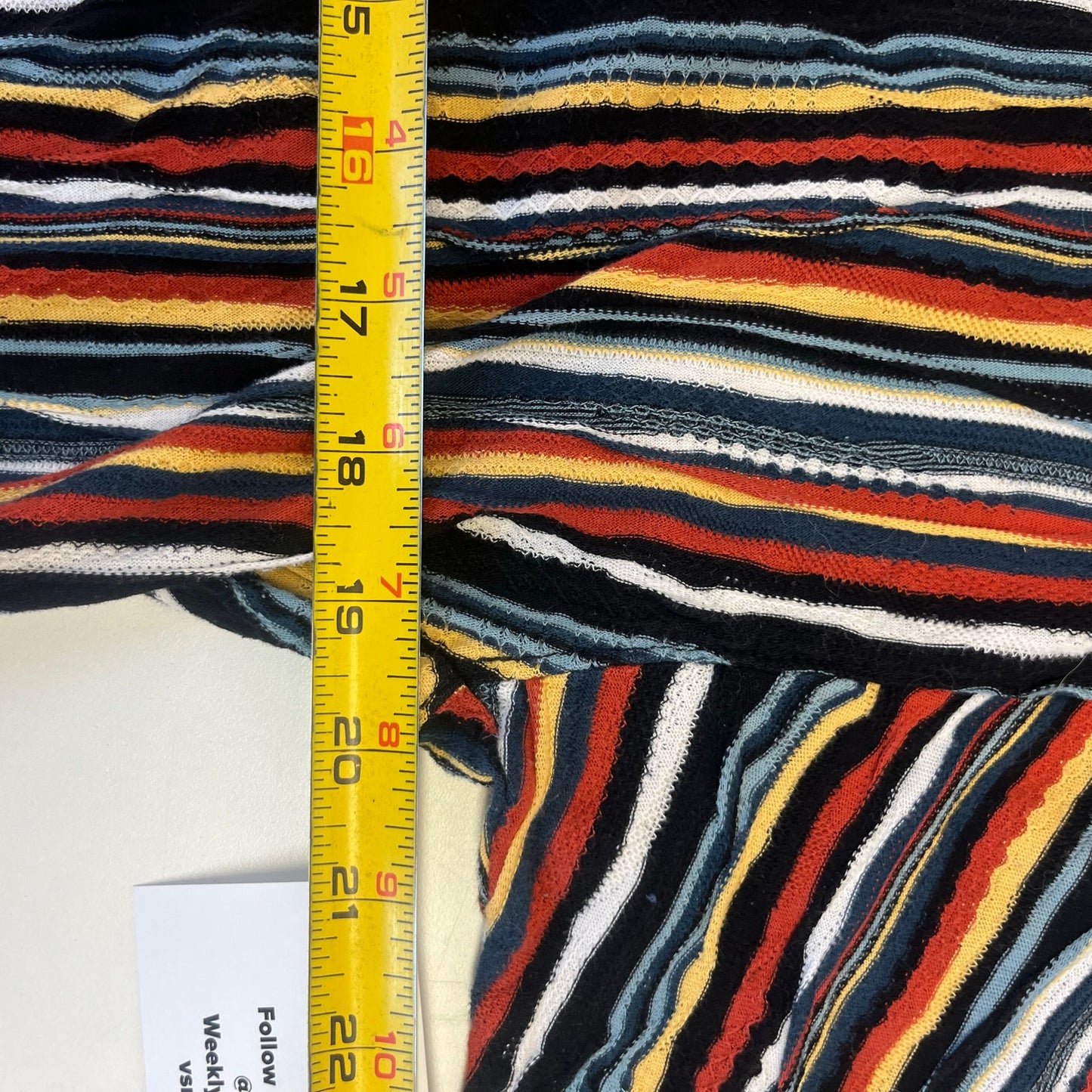 Tundra multi colored button-up short sleeve polo L