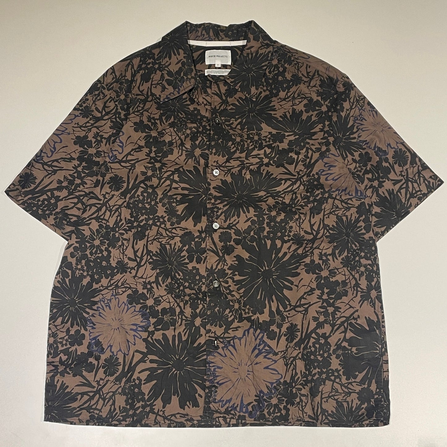 Norse Projects floral print button up M