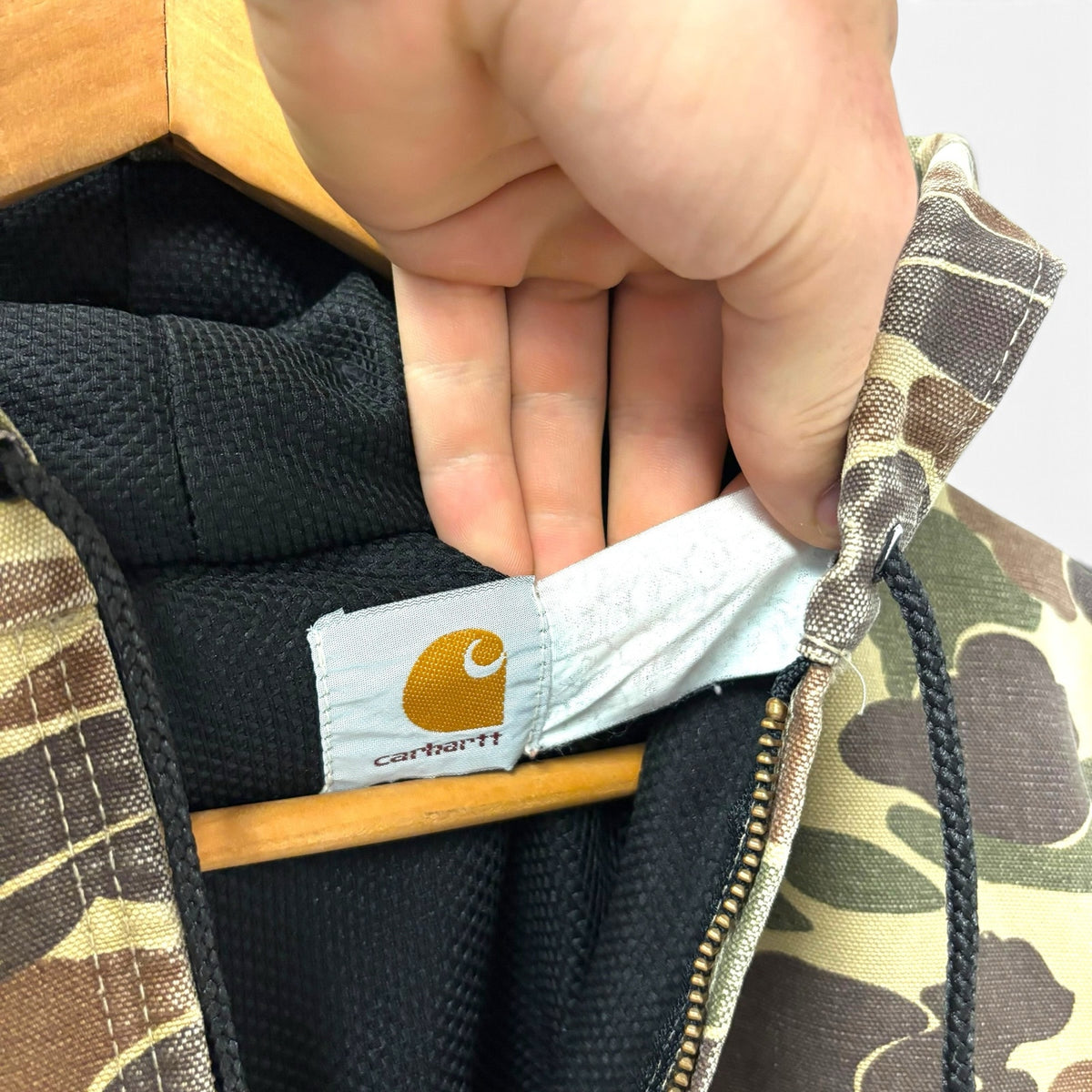 Vintage 80s Carhartt Duck Camo Active Jacket M