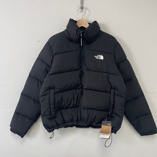 The North Face puffy jacket black puffer jacket L/XL NWT