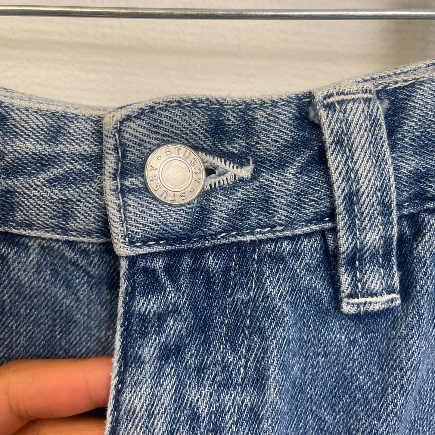 Stussy double knee lightwash denim jeans 28