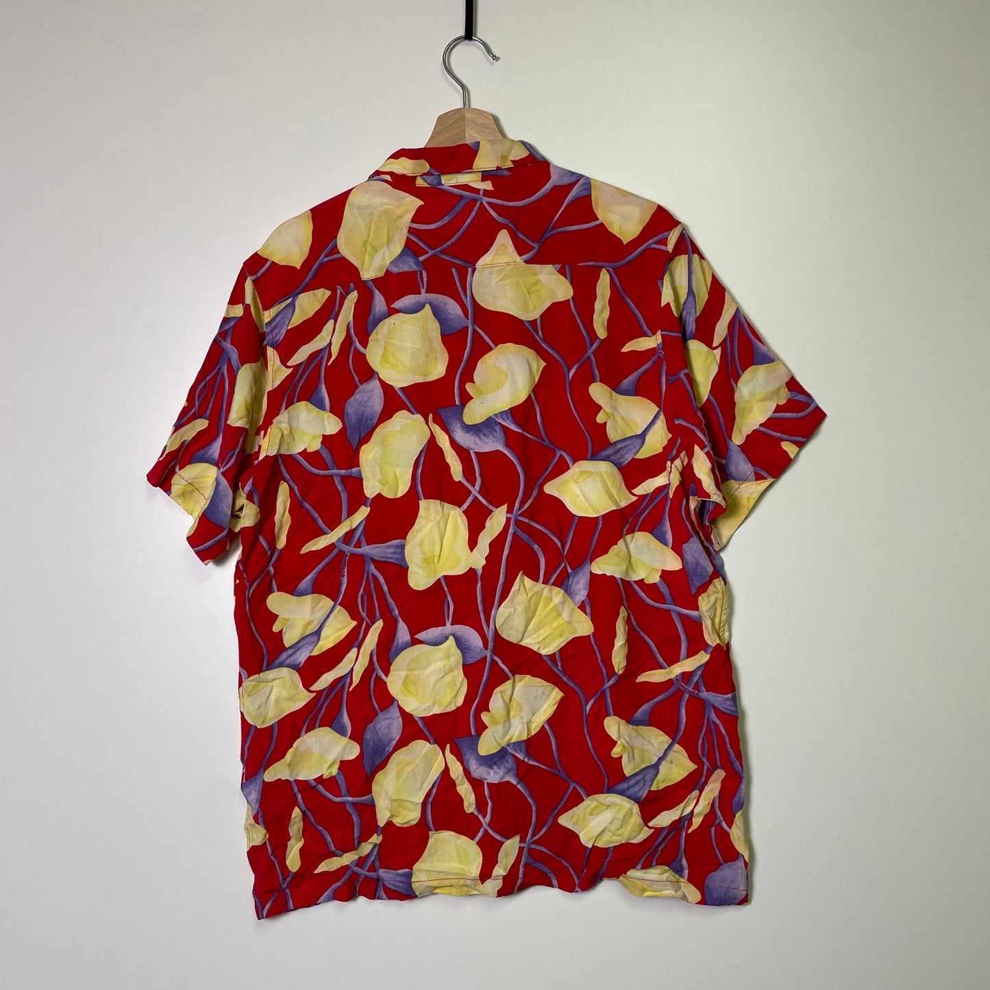 Supreme Lily Rayon Floral Hawaiian Shirt Men L