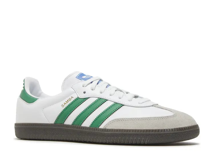 Adidas Samba Cloud White/Green Size: 9.5
