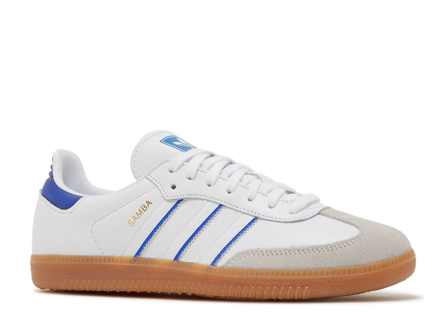 Adidas Smba White Lucid Blue Size: 9.5