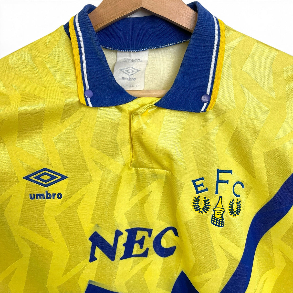 Vintage 1990-1992 Umbro Everton FC Away Jersey L