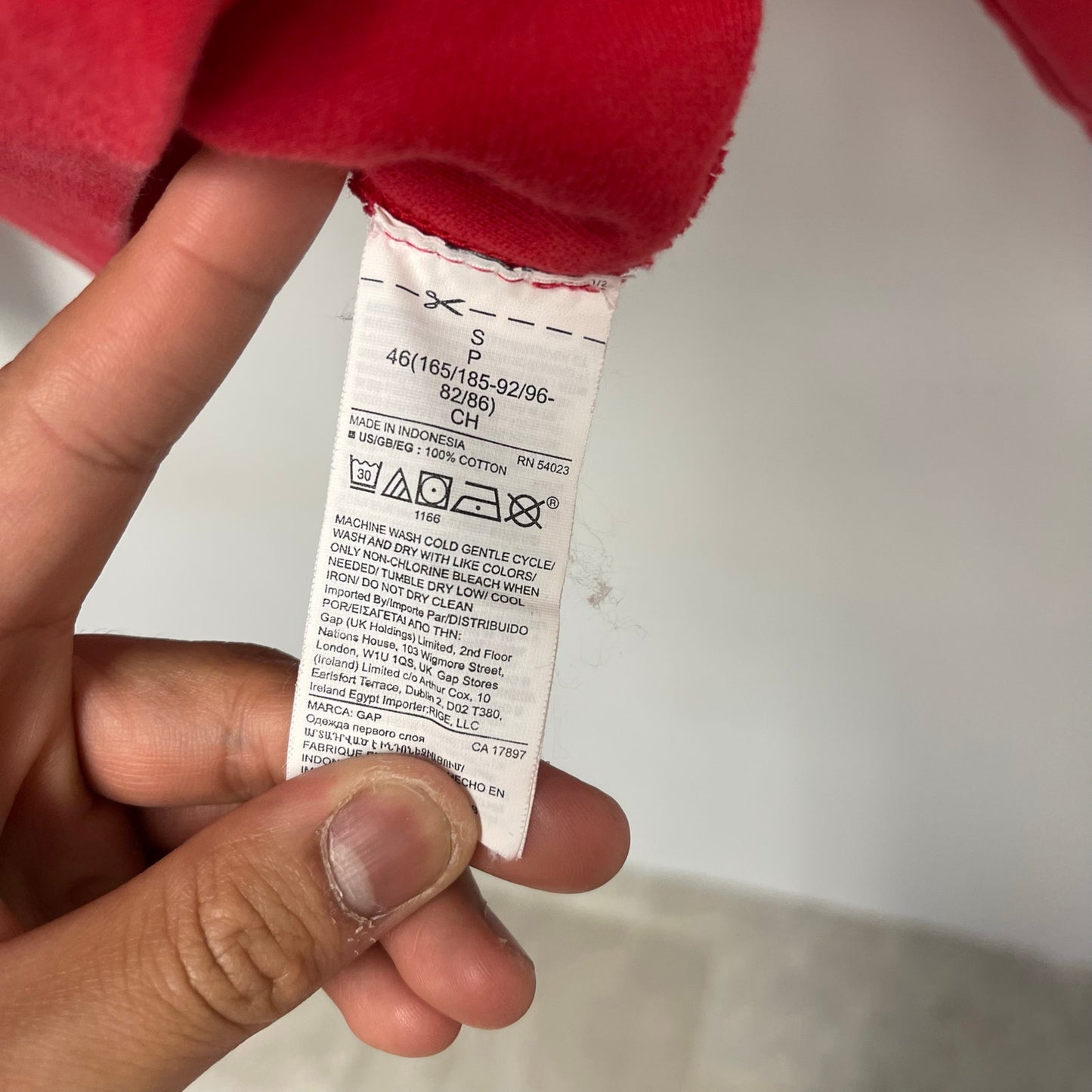 Yeezy gap perfect red hoodie S NEW