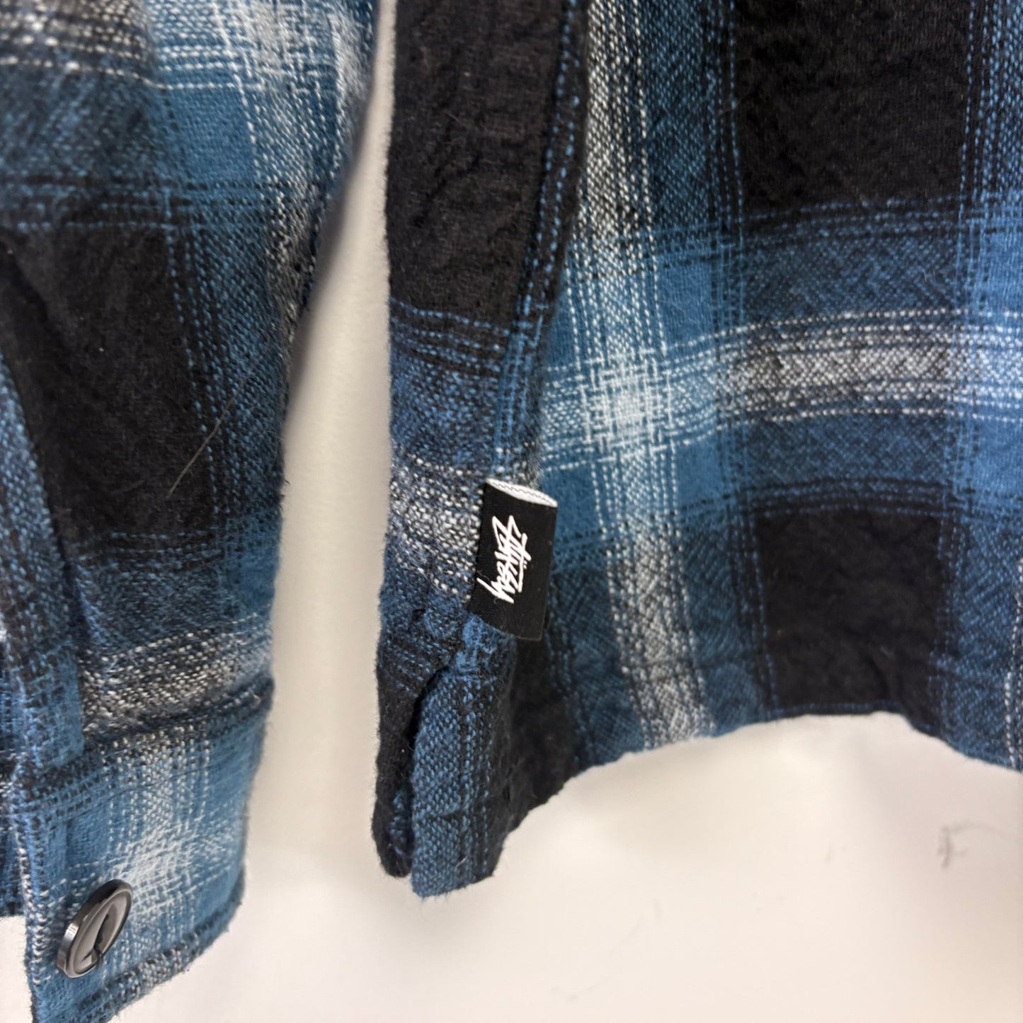 Stussy Flannel Plaid Zipper Shirt M