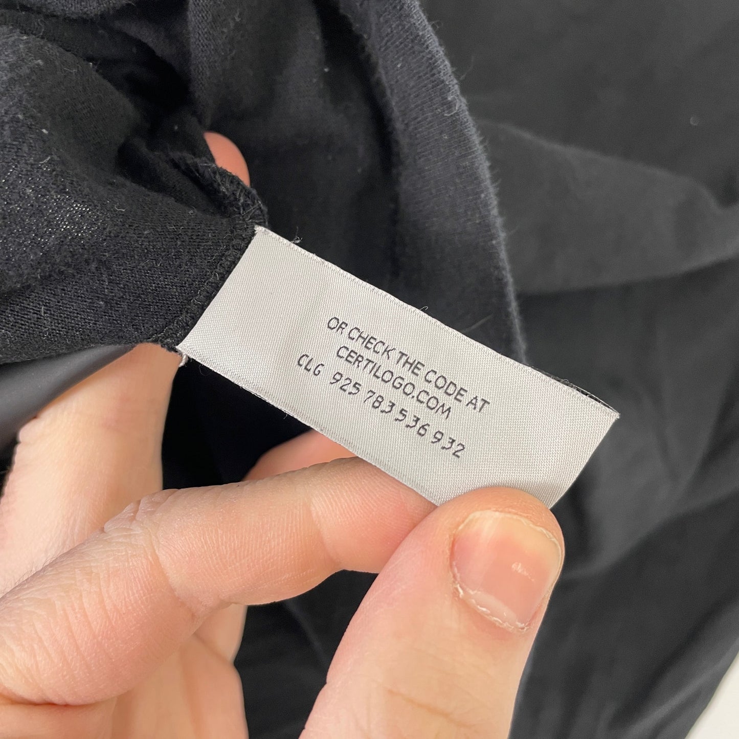 Palm angels curved back print collar logo tee M