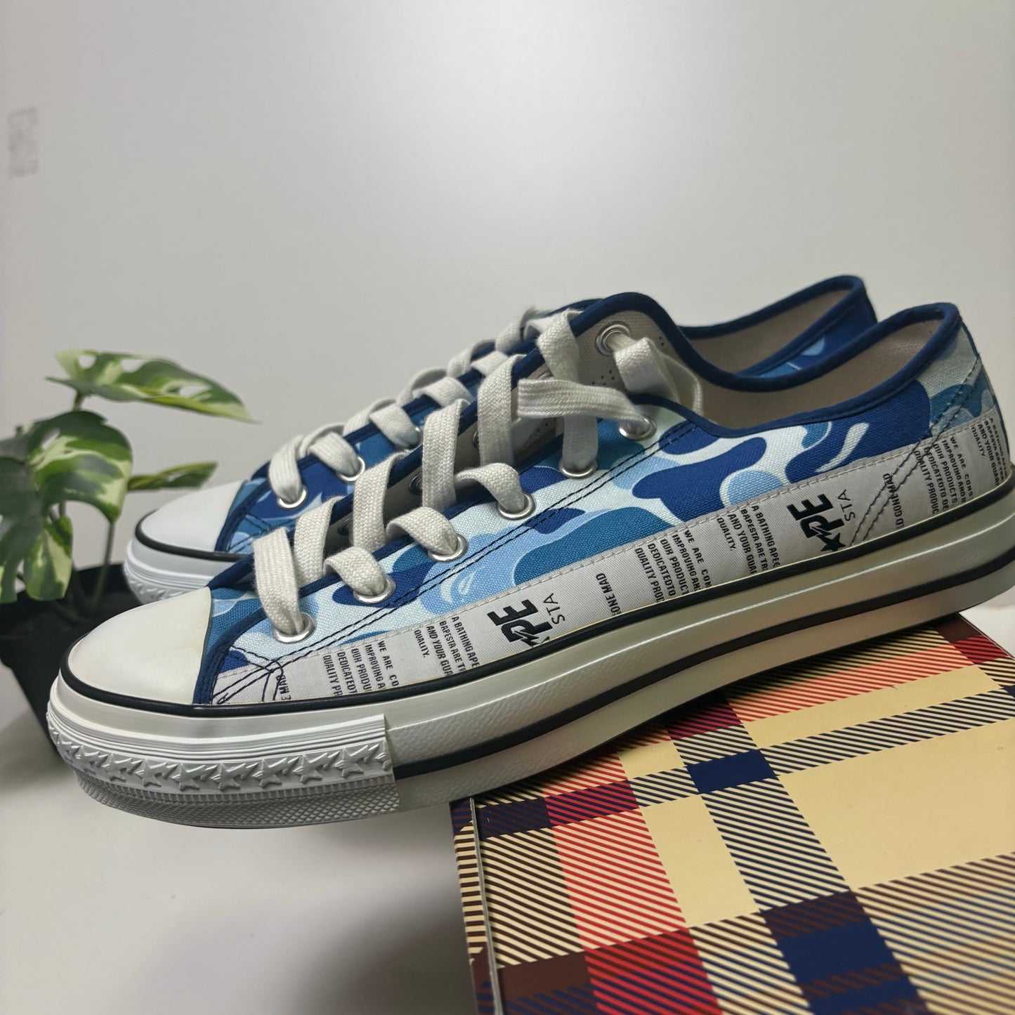 A Bathing Ape Bape Abc Camo Ape Sta Low 'Blue' 1F80-191-007BLU