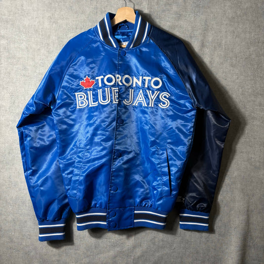 Toronto blue jays royal satin starter bomber jacket S