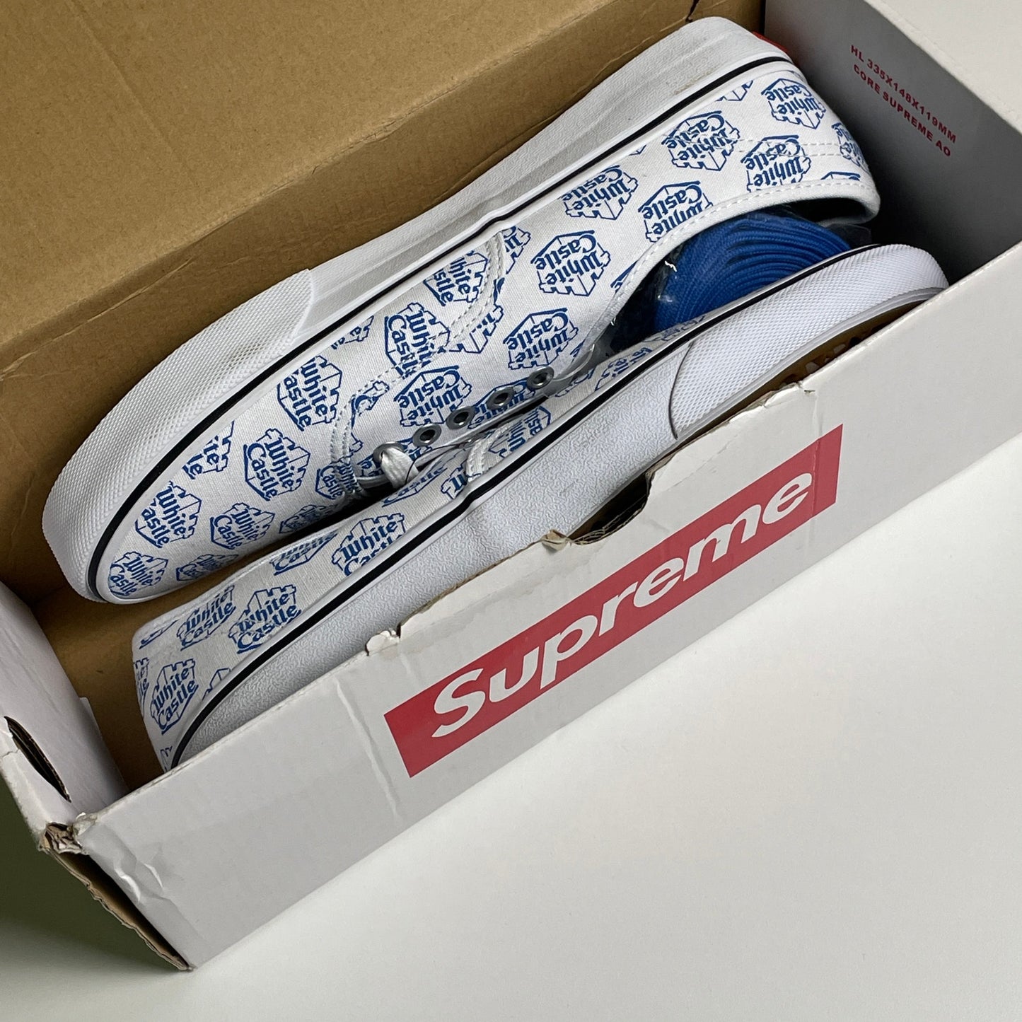 Supreme vans x white castle