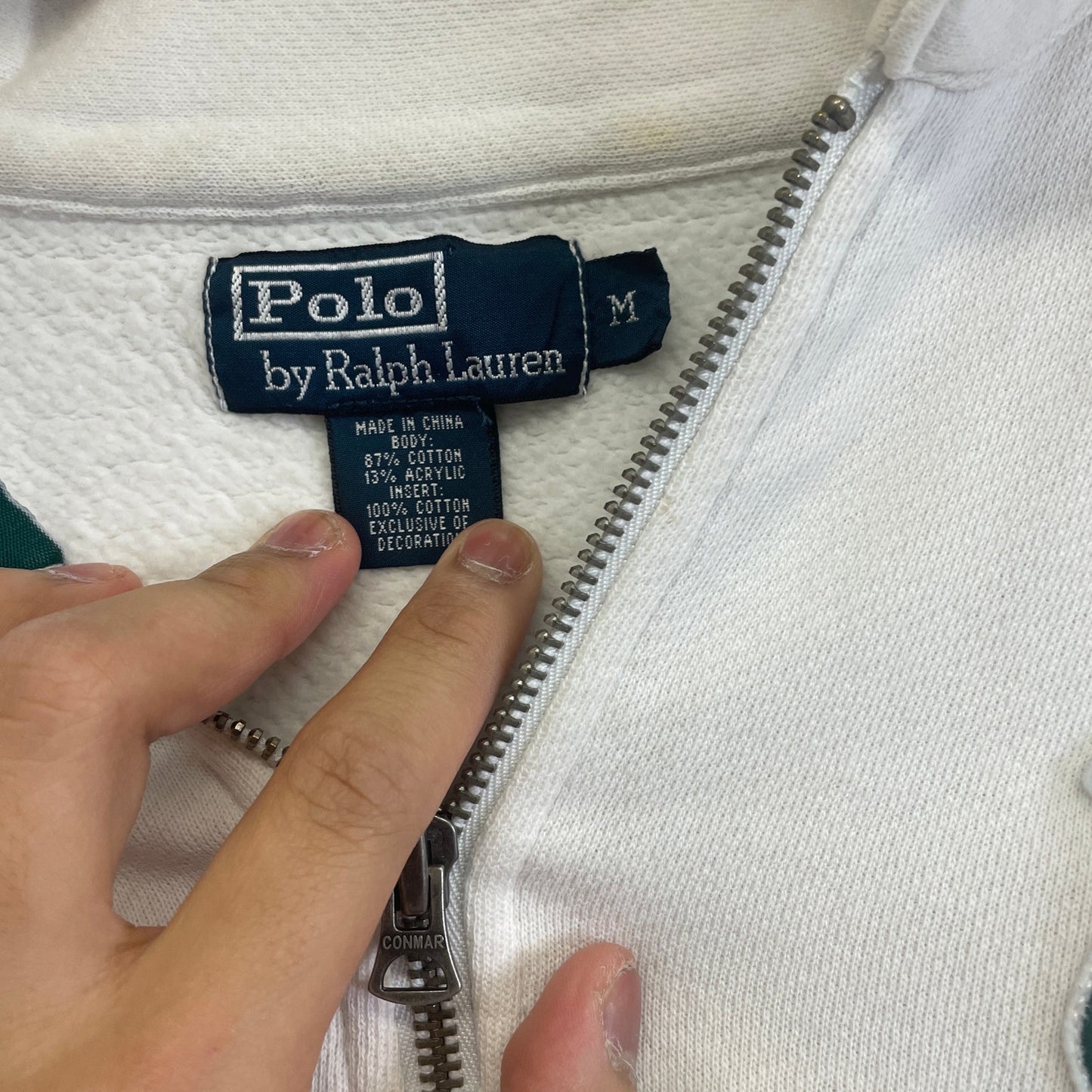 Vintage Polo Ralph Lauren Tennis Quarter Zip L