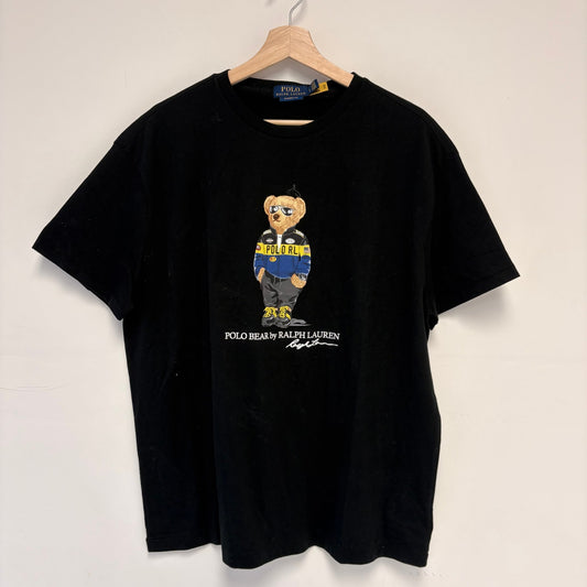 Polo Ralph Lauren Black Polo Bear T-Shirt L DS