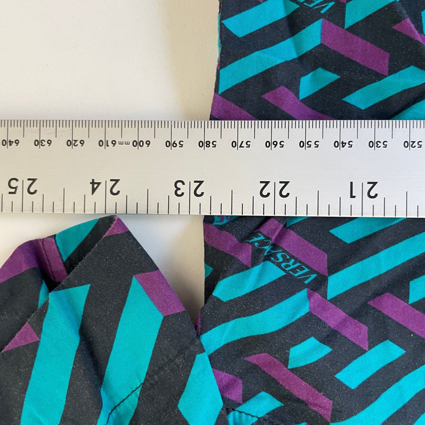Versace La greca purple teal Button Up L