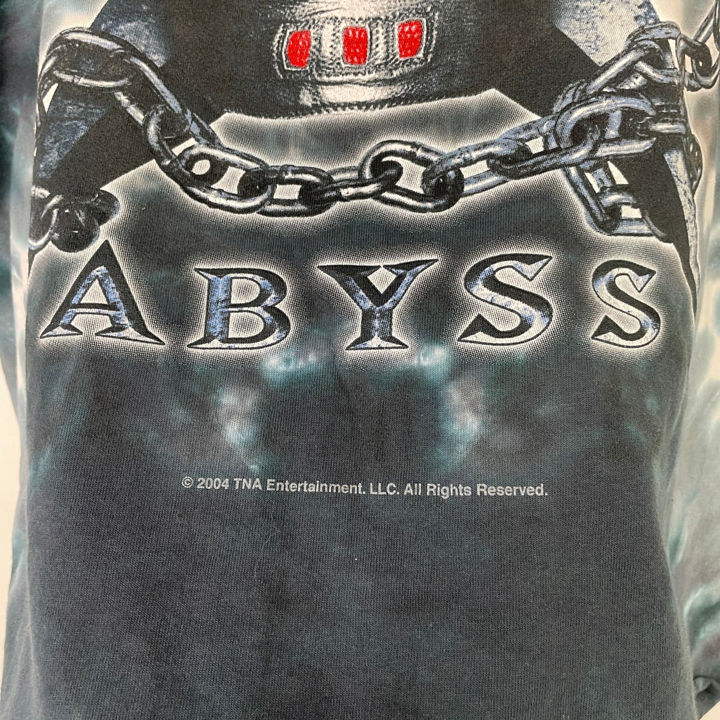 Vintage abyss tna liquid blue wrestling tee cropped XL