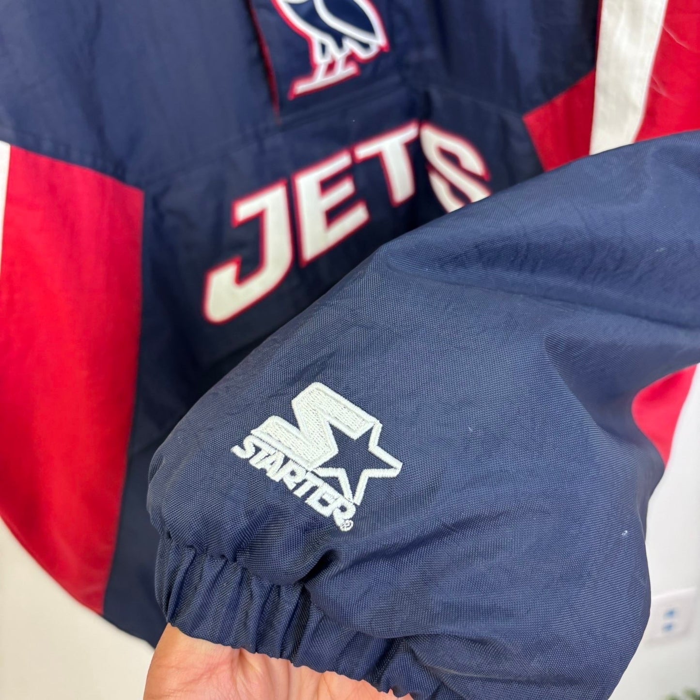 OVO x NHL Winnipeg Jets Starter Half-Zip Hooded Jacket M