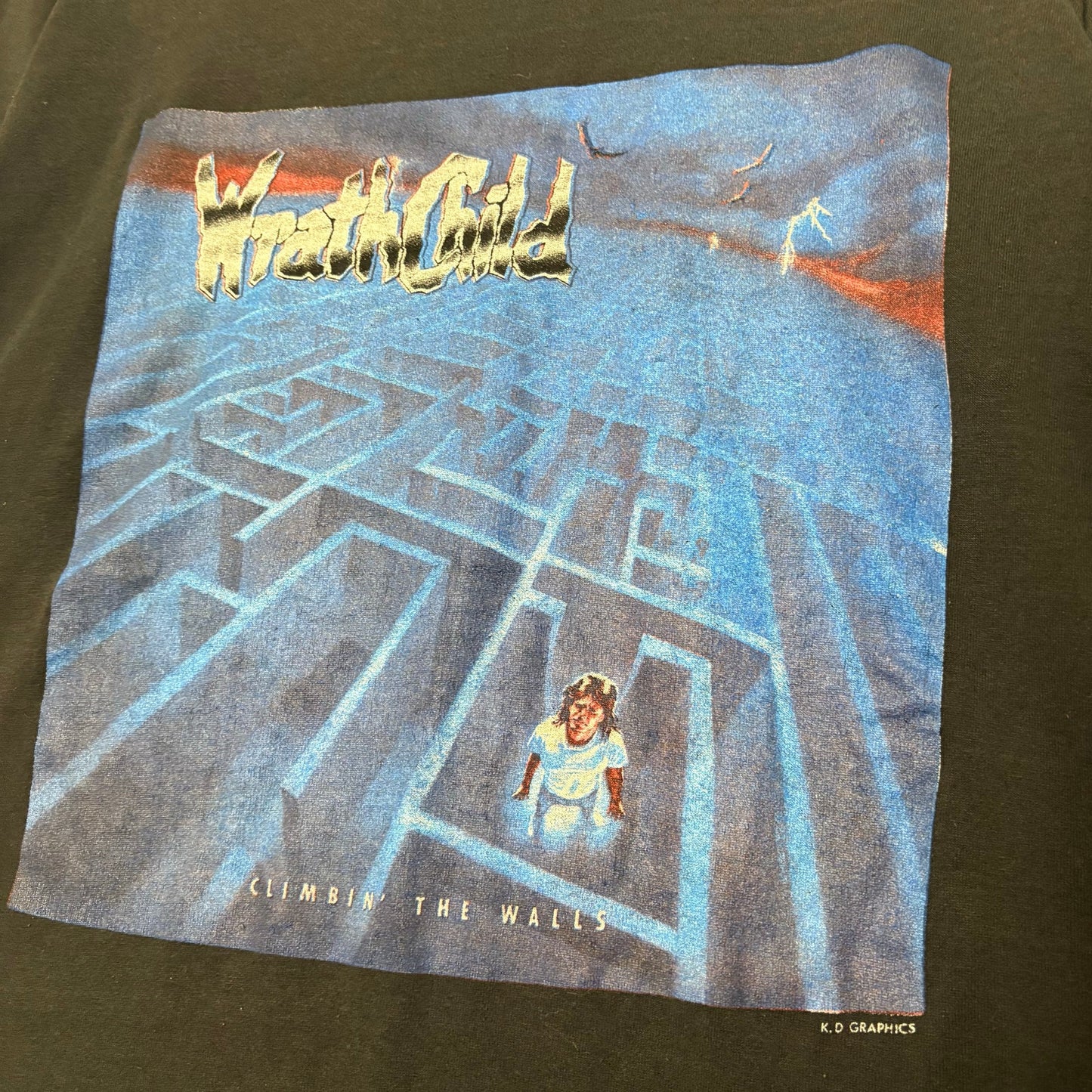 Vintage Wrathchild Tee "Climbin’ The Walls" 89 L