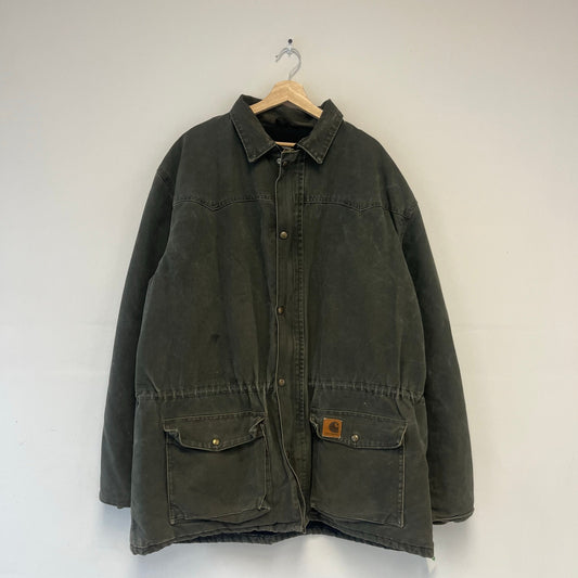 Vintage Carhartt C52 canvas quilted chore coat XL