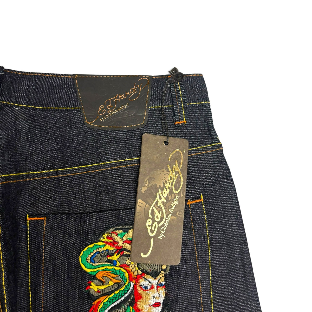 New Y2K Ed Hardy Dragon Lady Jeans 36