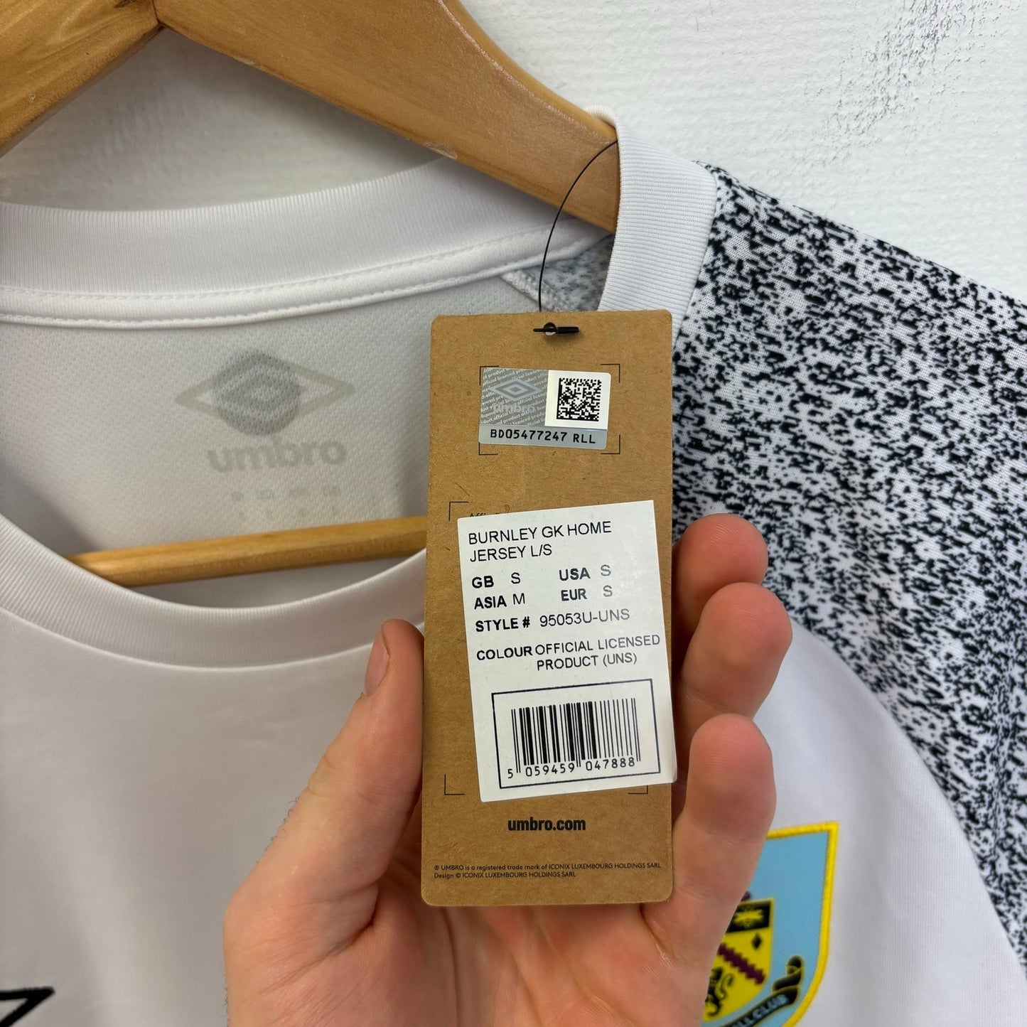 Umbro Burnley Fc Goalkeeper Shirt NWT S
