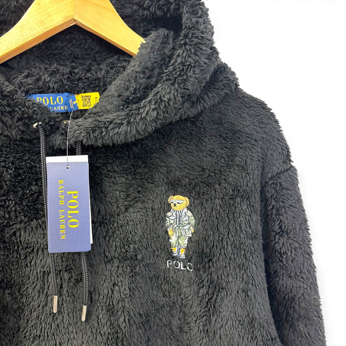 New Polo Ralph Lauren Sherpa Fuzzy Sweater L