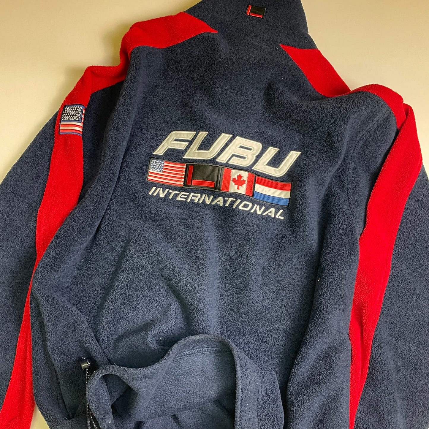 FUBU international oversized fleece jacket XL