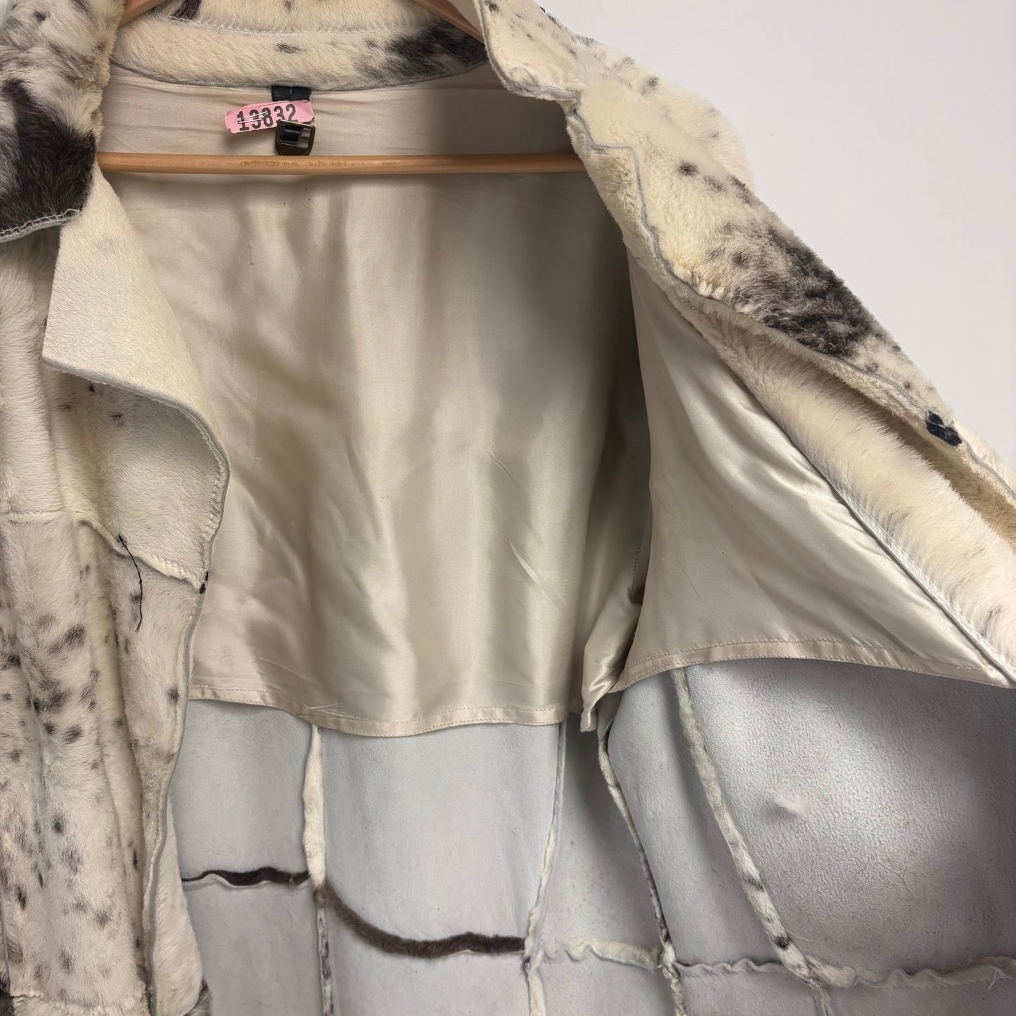 Furry Trench Coat Women's L