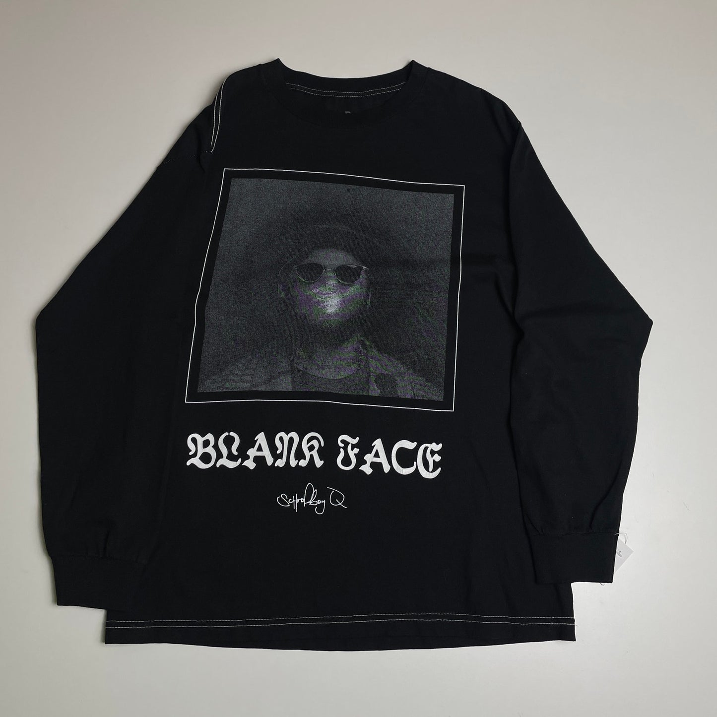 ScHoolboy Q blank face long sleeve shirt M