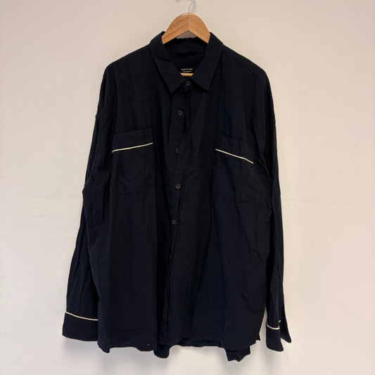 Fear of God Fifth Collection navy piped oversized shirt XL