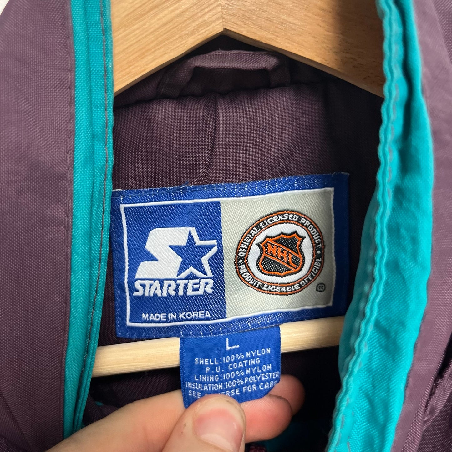 Vintage Starter Might Ducks Jacket L