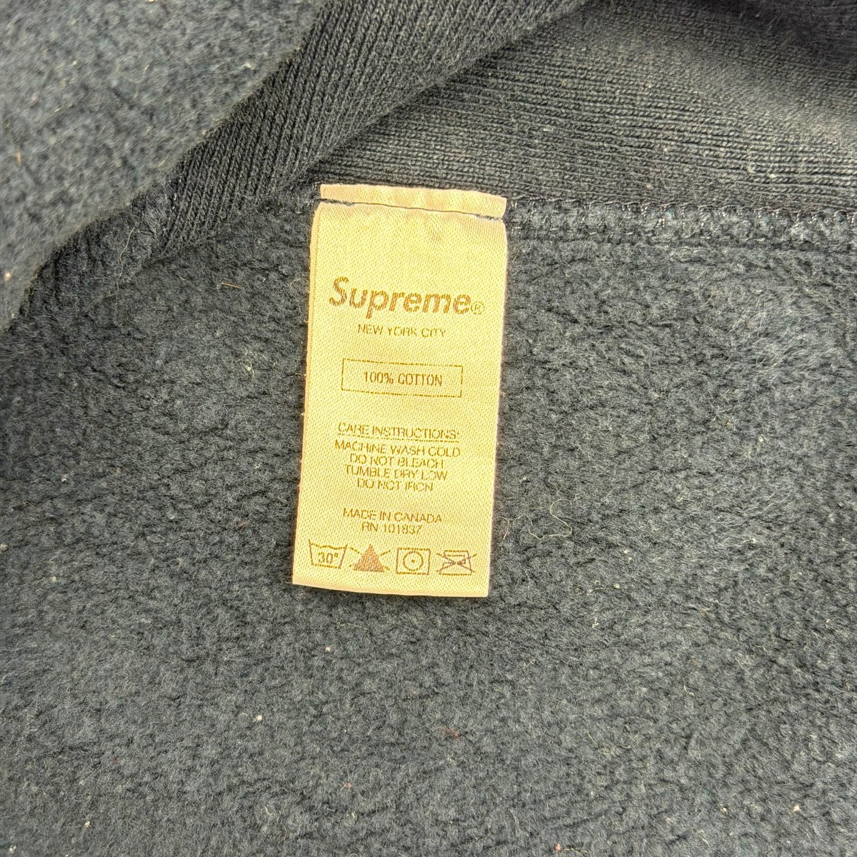 Supreme Navy S Logo Sweatshirt S