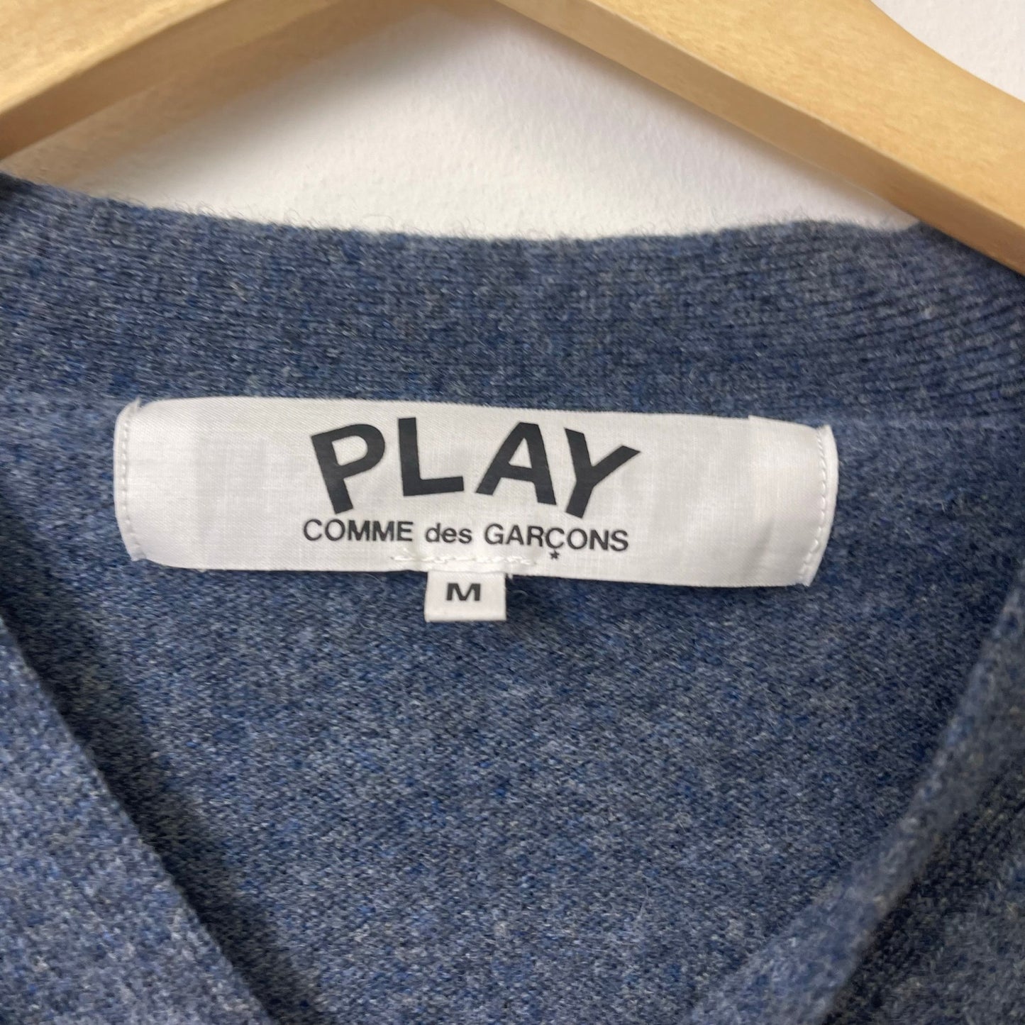 Comme Des Garçons Play heart-patch wool cardigan M