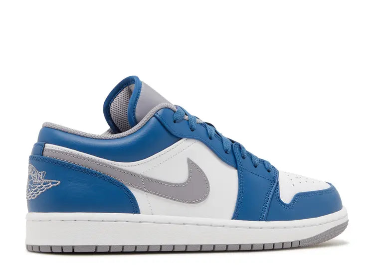 Jordan 1 Low True Blue Cement Size: 6.5M/8W, 7M/8.5W