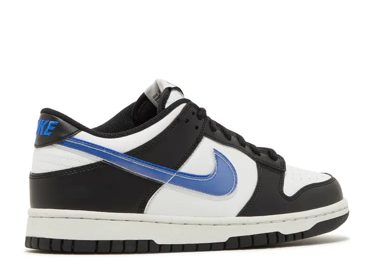 Nike Dunk Low Black White Game Royal Size: 4.5M/6W, 5.5M/7W, 6M/7.5W, 6.5M/8W, 7M/8.5W