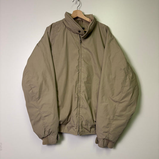 Vintage Eddie Bauer brown puffer bomber jacket XL