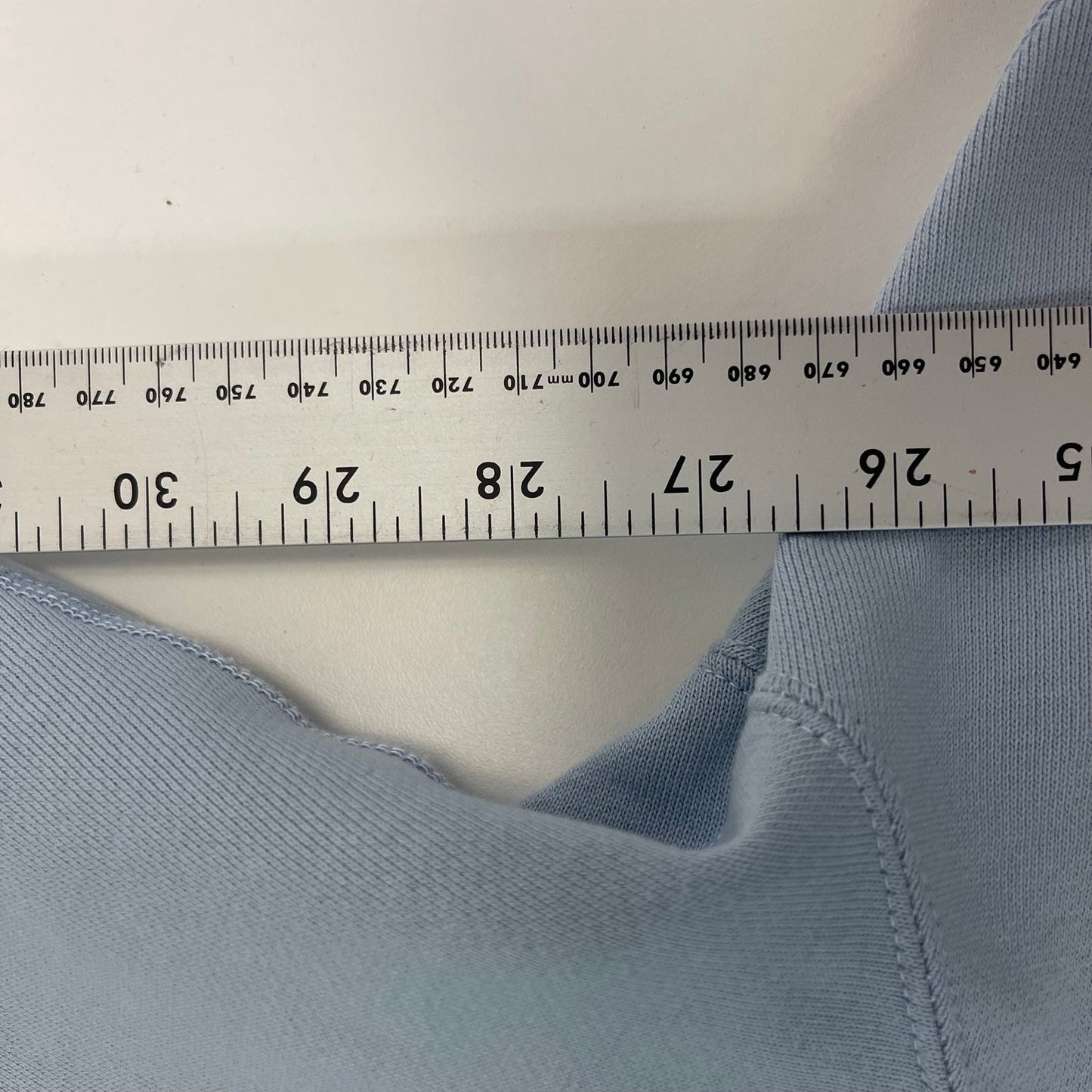 Nike ACG blue cropped middle swoosh hoodie XS