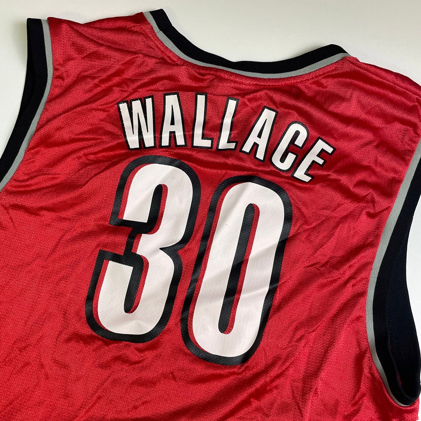 Portland Blazers Wallace basketball jersey L