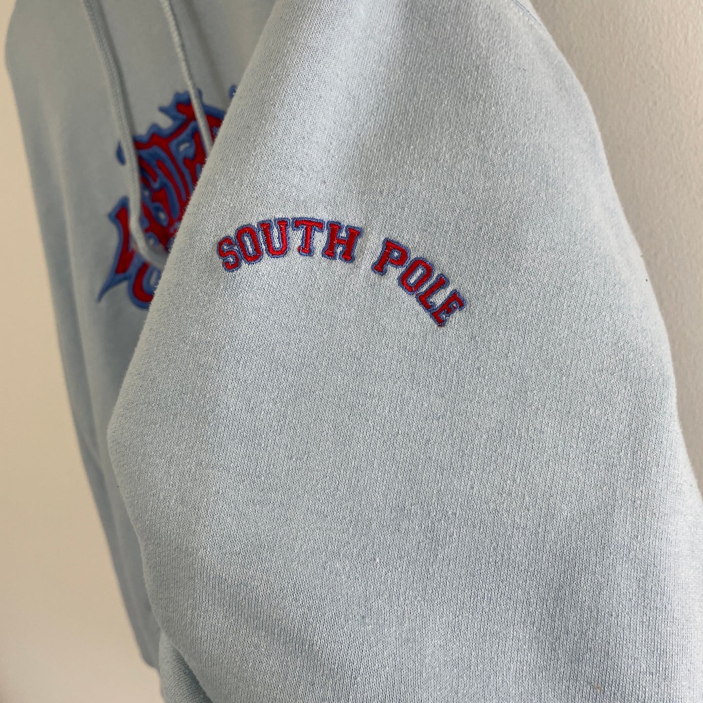 Vintage southpole y2k spellout logo blue hoodie XL