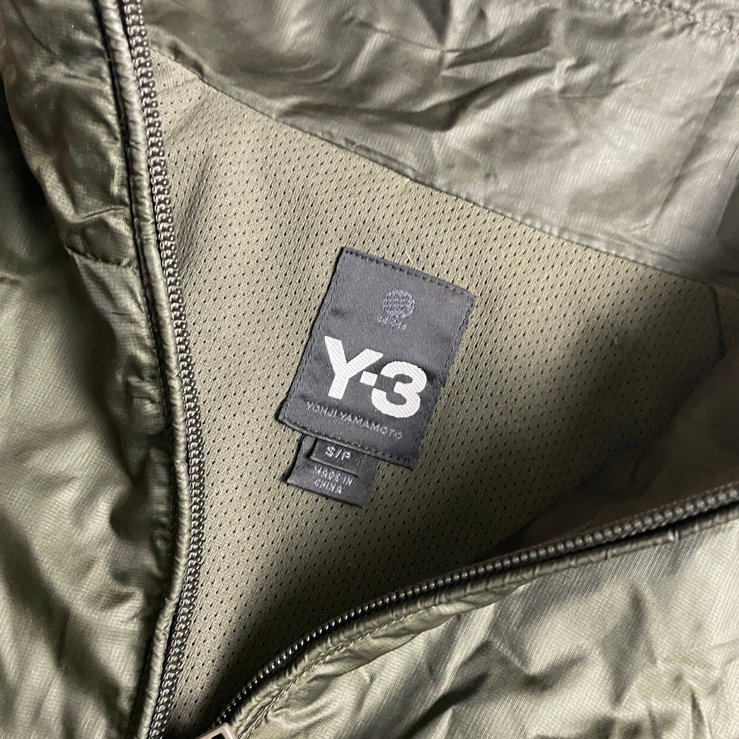 Y3 army green wind breaker