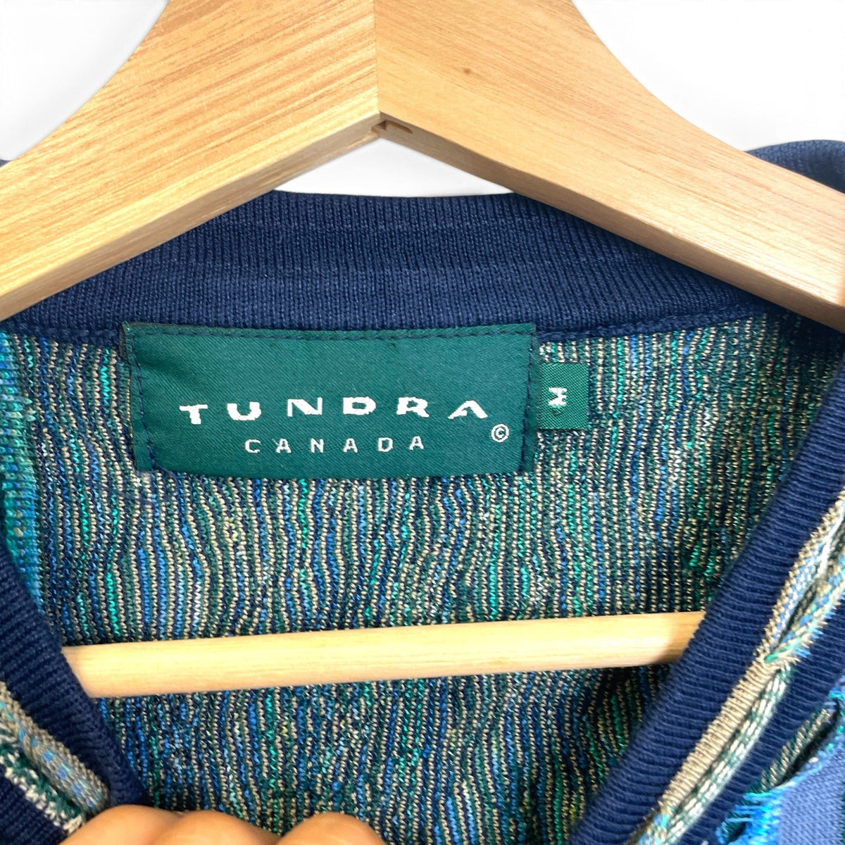 Vintage Tundra 3D Cable Knit Sweater M