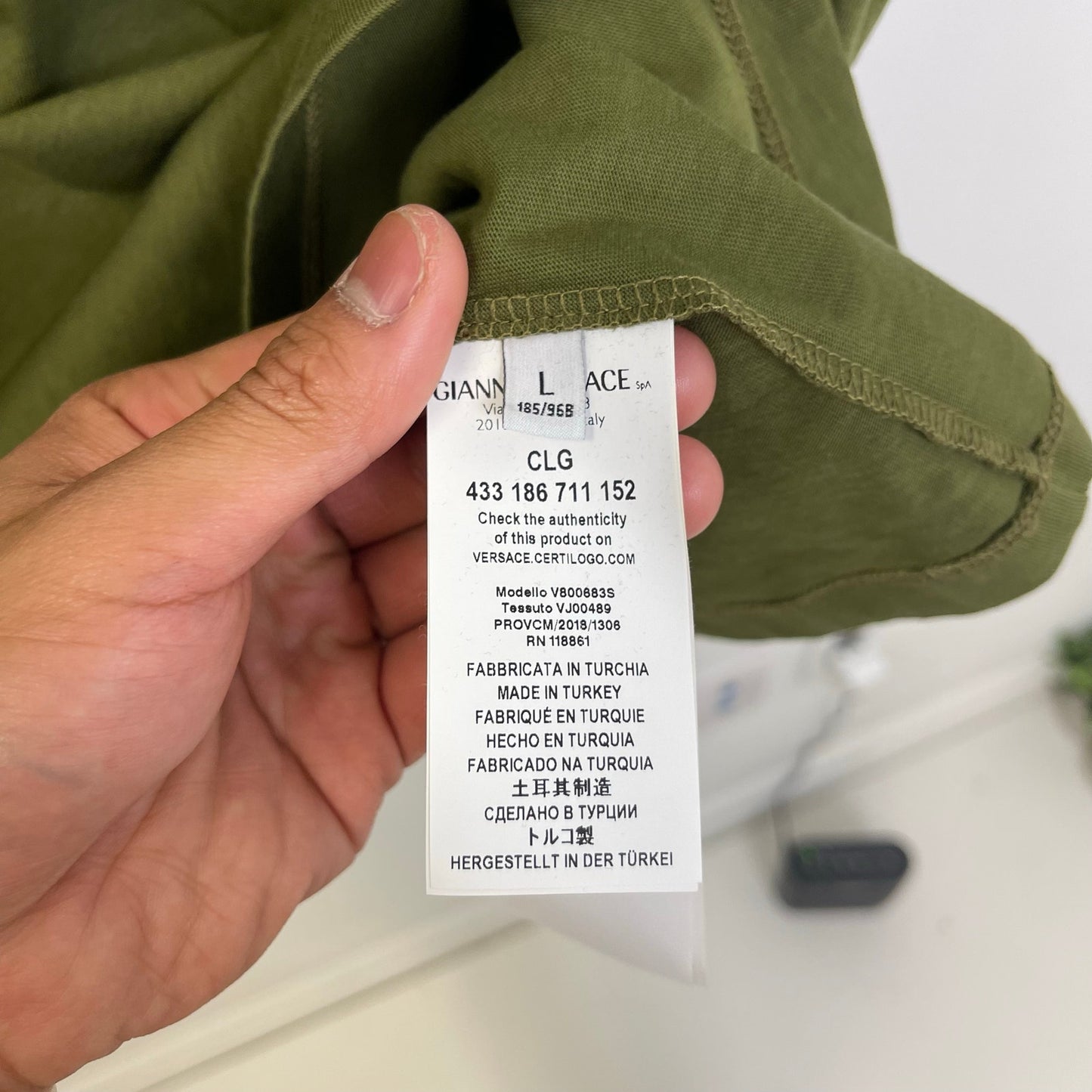 Versace Collection Mostarda Design Shirt L