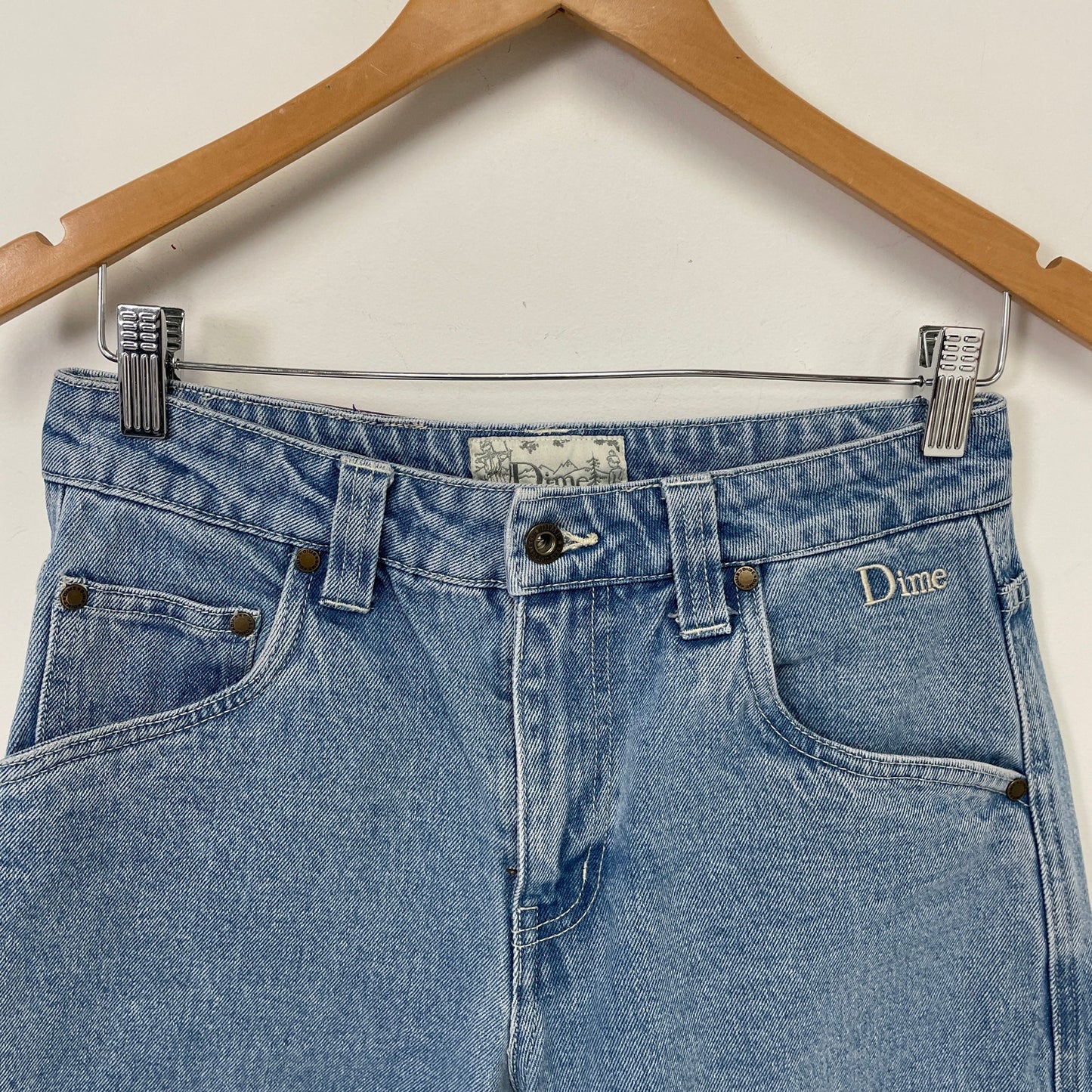 Dime baggy lightwash loose fit jeans 28