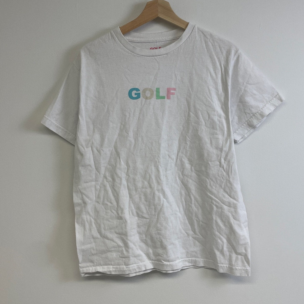 Golf logo spellout tyler t shirt M