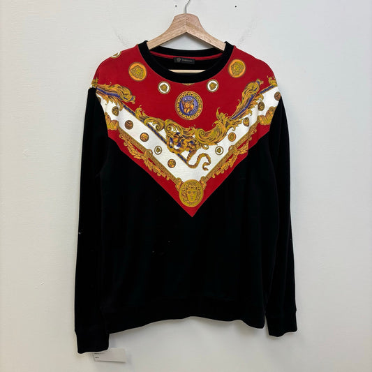 Gianni Versace Gold Medallion Black Sweater M/L