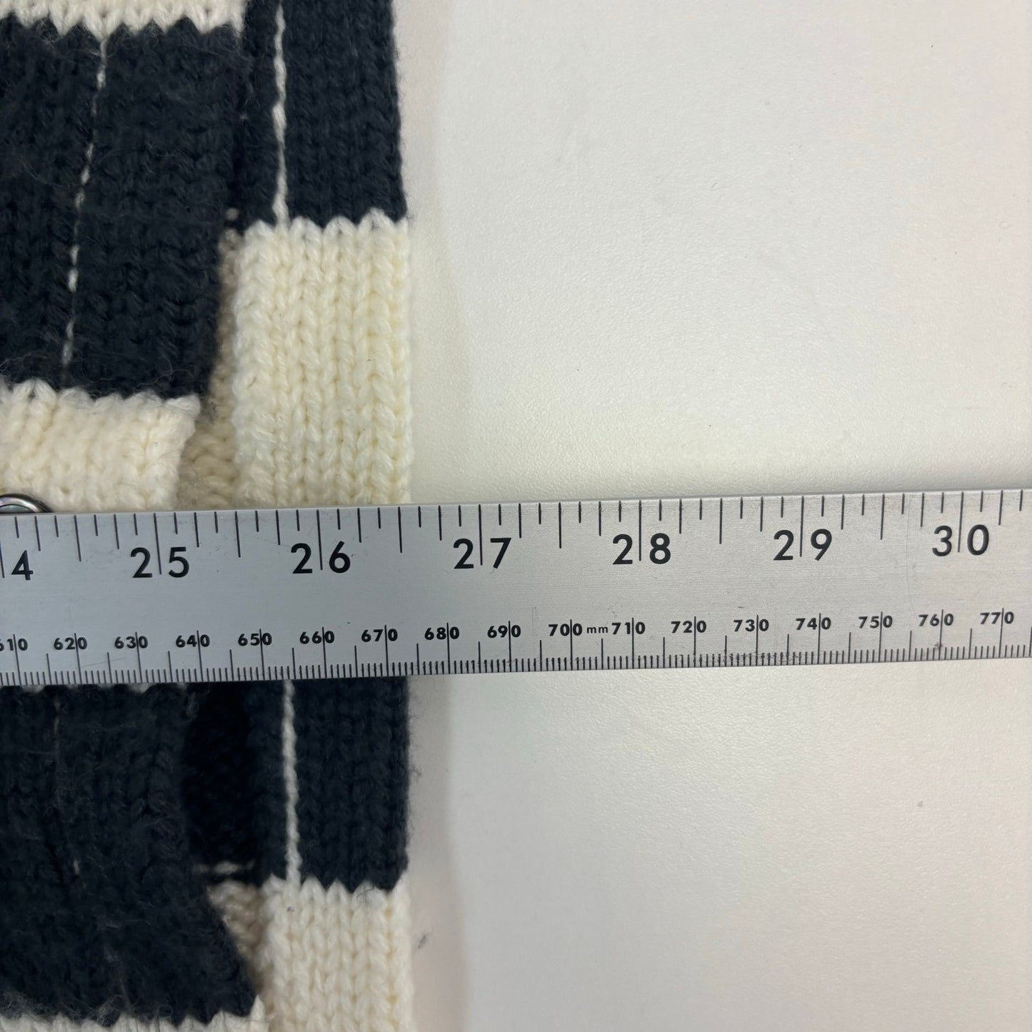 Stussy Stripe Brushed Cardigan Mohair Sweater L